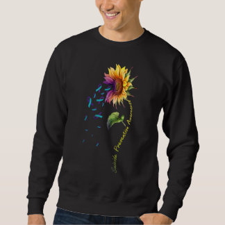 Suicide Prevention Awareness  Sunflower Ribbon Sweatshirt