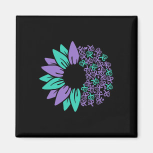 Suicide Prevention Awareness Sunflower Ribbon You Magnet