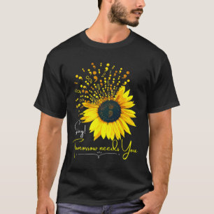 Suicide Prevention Awareness Sunflower Semicolon S T-Shirt