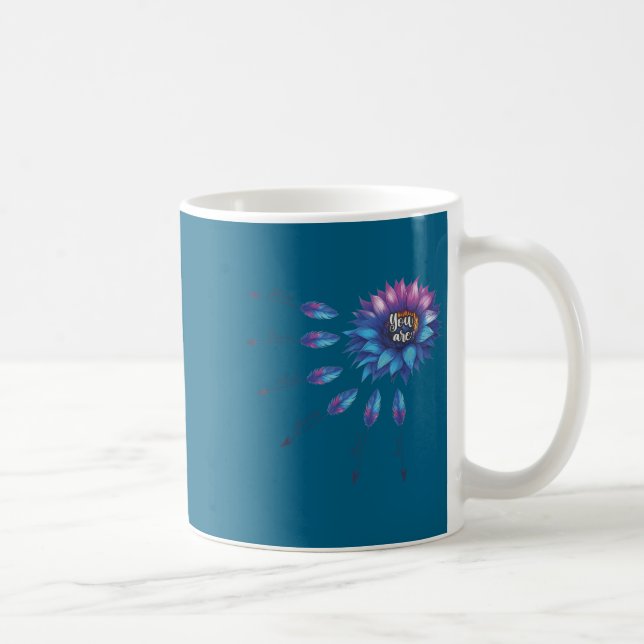 Suicide Prevention Awareness Sunflower You Are 988 Coffee Mug (Right)