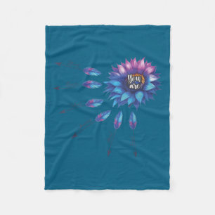 Suicide Prevention Awareness Sunflower You Are 988 Fleece Blanket