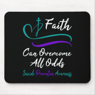 Suicide Prevention Awareness Support Christian Cro Mouse Pad