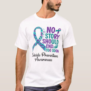 Suicide Prevention Awareness Support Ribbon T-Shirt