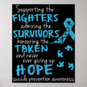 Suicide Prevention Awareness T-Shirt Poster