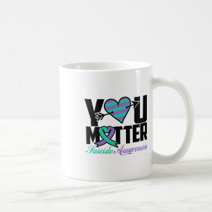 Suicide Prevention Awareness Teal Purple Ribbon Yo Coffee Mug