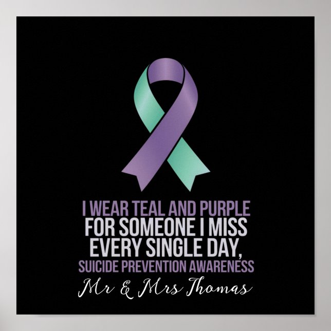 Suicide Prevention Awareness Together for Help Poster (Front)
