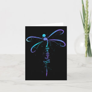 Suicide Prevention Awareness Warrior Dragonfly Sem Card