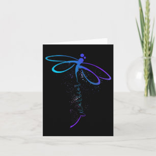 Suicide Prevention Awareness Warrior Dragonfly Sem Card