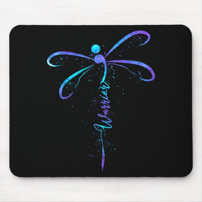 Suicide Prevention Awareness Warrior Dragonfly Sem Mouse Pad (Front)