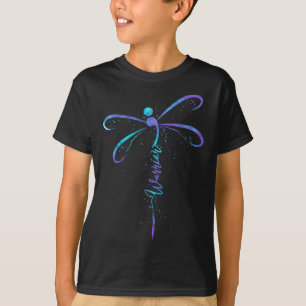 Suicide Prevention Awareness Warrior Dragonfly Sem T-Shirt