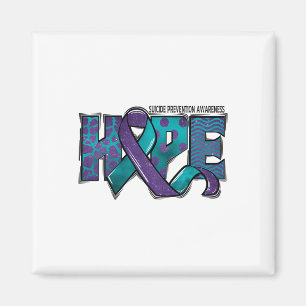 Suicide Prevention Awareness Warrior Hope Ribbon Y Magnet