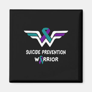 Suicide Prevention Awareness Warrior Purple & Magnet