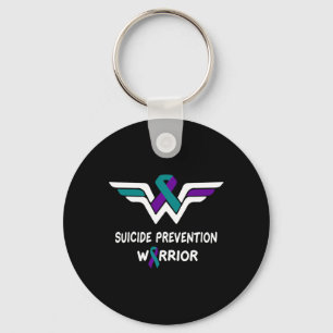 Suicide Prevention Awareness Warrior Purple And Te Key Ring