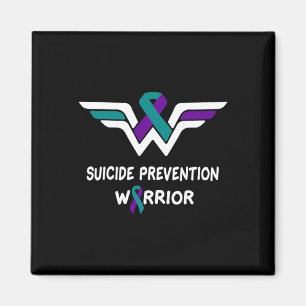 Suicide Prevention Awareness Warrior Purple And Te Magnet