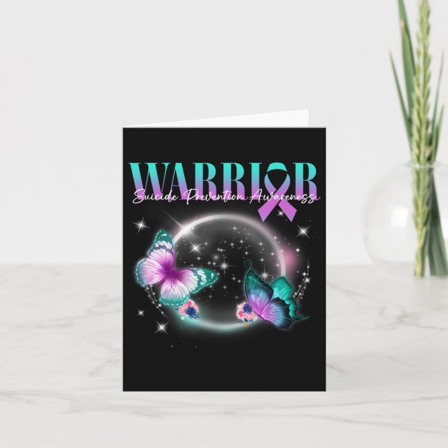 Suicide Prevention Awareness Warrior Survivor Butt Card (Front)