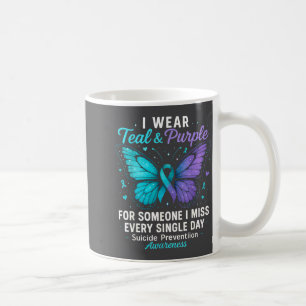 Suicide Prevention Awareness Wear Teal And Purple Coffee Mug