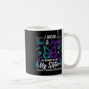 Suicide Prevention Awareness Wear Teal Purple For Coffee Mug