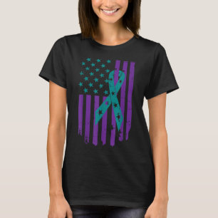 Suicide Prevention Awareness Week 2022 Usa Flag Ri T-Shirt
