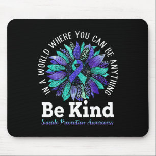 Suicide Prevention Awareness Week Be Kind Leopard Mouse Pad