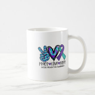 Suicide Prevention Awareness Week Peace Love Hope  Coffee Mug