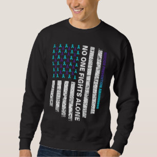 Suicide Prevention Awareness Week Ribbon American Sweatshirt