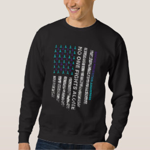 Suicide Prevention Awareness Week Ribbon American Sweatshirt