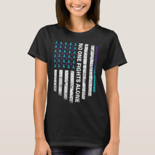 Suicide Prevention Awareness Week Ribbon American T-Shirt
