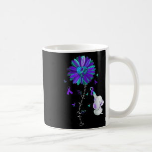 Suicide Prevention Awareness Week Ribbon Sunflower Coffee Mug