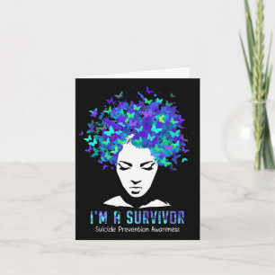 Suicide Prevention Awareness Week Survivor Butterf Card