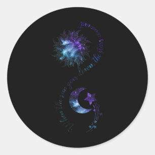 Suicide Prevention Awareness When The Sun Goes Dow Classic Round Sticker