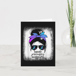 Suicide Prevention Awareness Womens Suicide Awaren Card