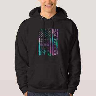 Suicide Prevention Awareness You Matter American F Hoodie