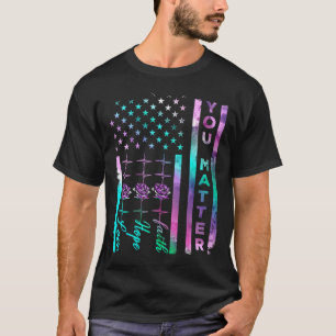 Suicide Prevention Awareness You Matter American F T-Shirt