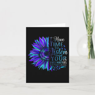 Suicide Prevention Awareness Your Life S Sunflower Card