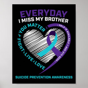 Suicide Prevention Brother S Men Women Suicide  Poster