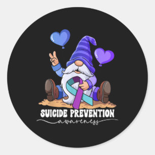 Suicide Prevention Classic Round Sticker
