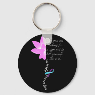 Suicide Prevention Depression Awareness Key Ring