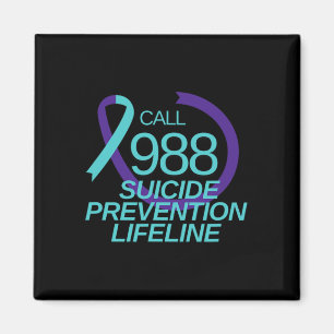 Suicide Prevention Lifeline Call 988 Magnet