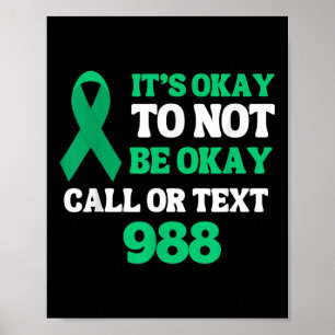 Suicide Prevention Mental Health 988 Hotline 988 S Poster