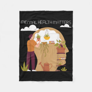 Suicide Prevention - Mental Health Awareness 0 Fleece Blanket