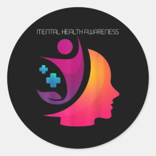 Suicide Prevention - Mental Health Awareness 2 Classic Round Sticker