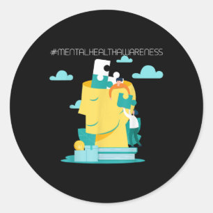 Suicide Prevention - Mental Health Awareness 8 Classic Round Sticker