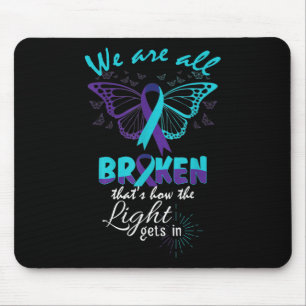 Suicide Prevention Mental Health Awareness Semicol Mouse Pad