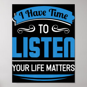 Suicide Prevention Mental Health Counsellor and  D Poster