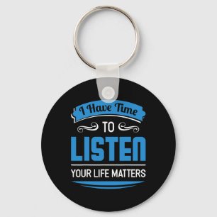 Suicide Prevention Mental Health Counsellor And De Key Ring
