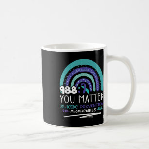 Suicide Prevention Purple Teal Rainbow You Semicol Coffee Mug