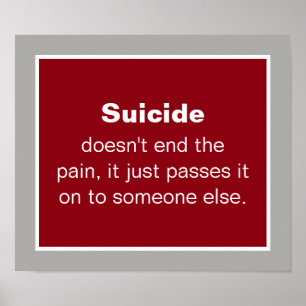 Suicide Prevention Quote Poster