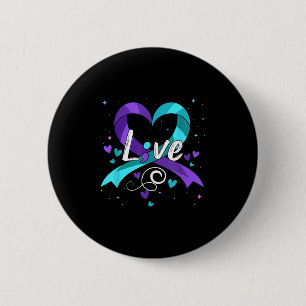 Suicide Prevention - Semicolon Suicide Awareness R 6 Cm Round Badge