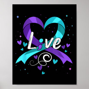 Suicide Prevention - Semicolon Suicide Awareness R Poster