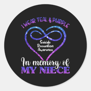 Suicide Prevention Shirt Classic Round Sticker